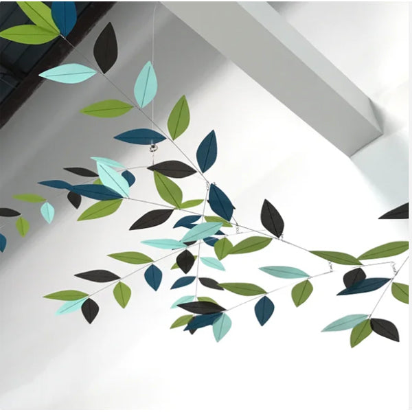 Stylized Leaf Mobile  "Bold Reflection"