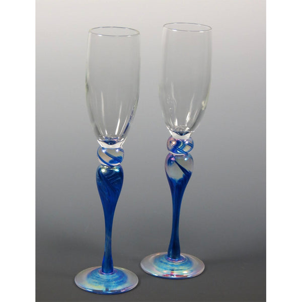 Blue Stripe Drinking glasses – Left Bank Gallery