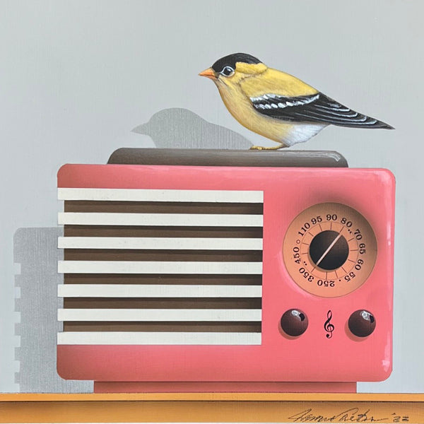 Radio Flyer  Goldfinch - original painting