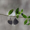 Extra Small Wide Leaf Earrings