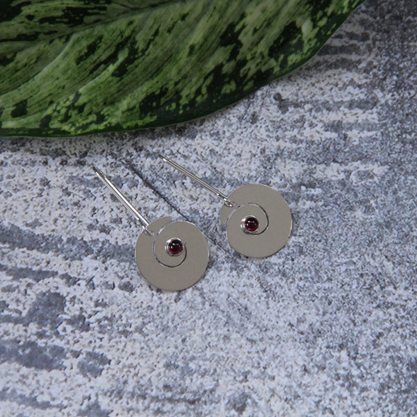 Dangle Garnet Earrings