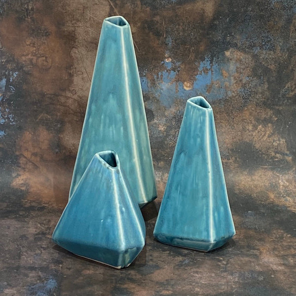 Flock Vase ~ Teal