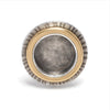Oxidized Gold Circle Ring