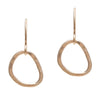 Hammered 14kt gold fill shape earring