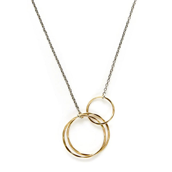 3 interlocking 14kt gold filled circles