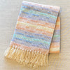 Handwoven Cotton Baby Blanket - Rainbow