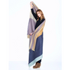 Alpaca Reversible Throw-Indigo Gold