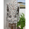 Mid Length Ivory Sage Floral Shirt