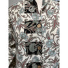Mid Length Ivory Sage Floral Shirt