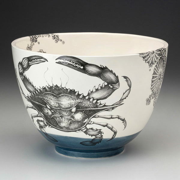 Large Bowl Blue Crab Blue Bottom