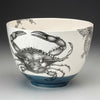 Large Bowl Blue Crab Blue Bottom
