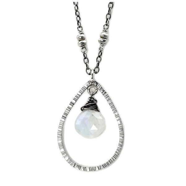 Moonstone Teardrop Necklace