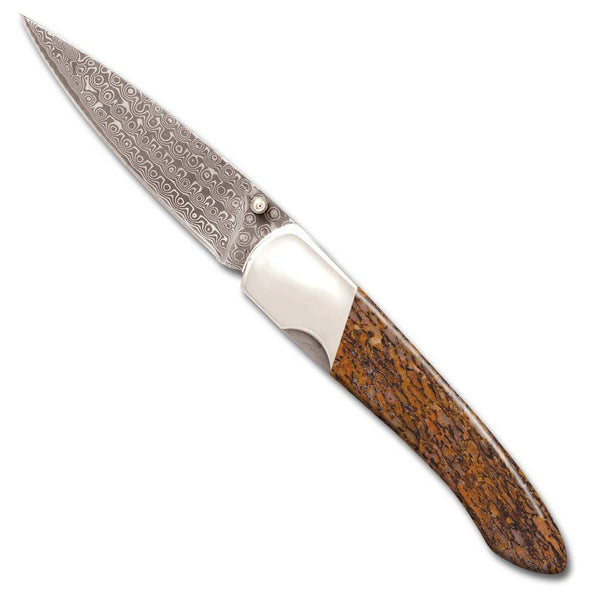 Mammoth Bone Liner Lock Knife