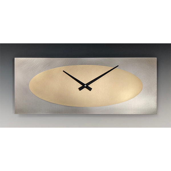 Marley Steel & Brass Clock