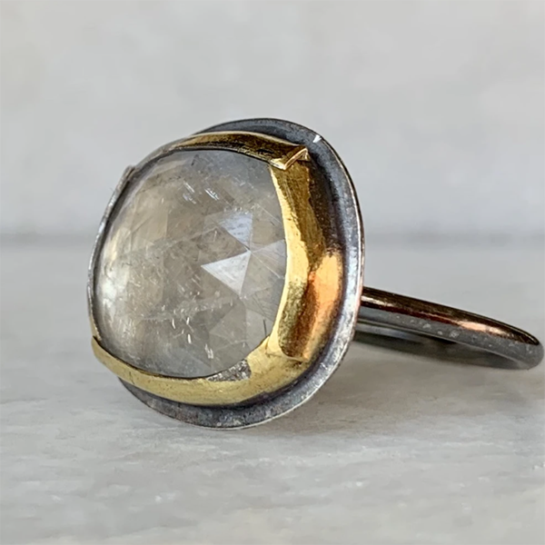 Fold Ring - Moonstone
