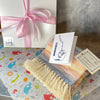 Handwoven Cotton Baby Blanket - Blue