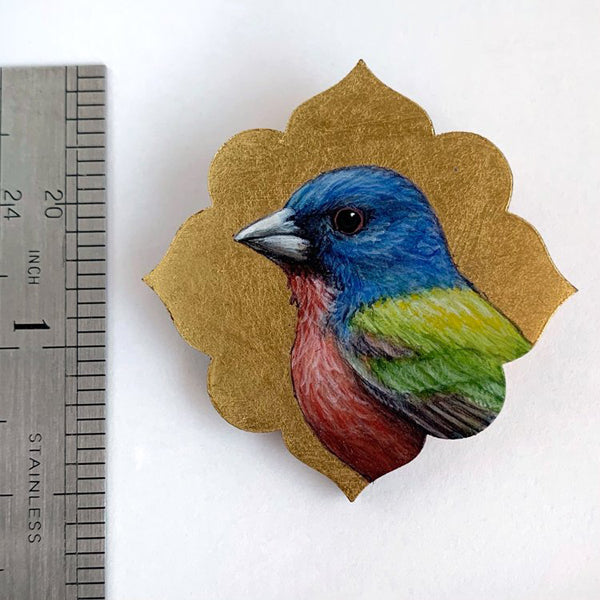 Painted Bunting Brooch