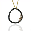 Pebble Medium Circle Diamond Necklace