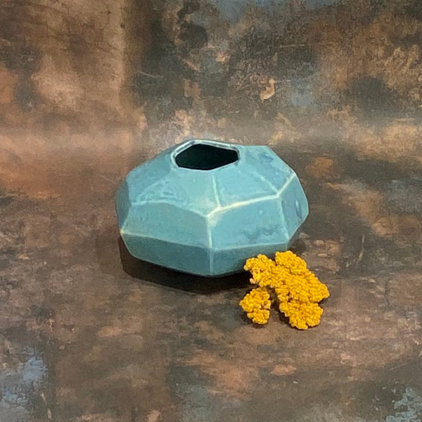 Square Vase ~ Teal