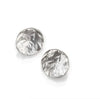 Reticulated Sterling Circle Post  Earrings