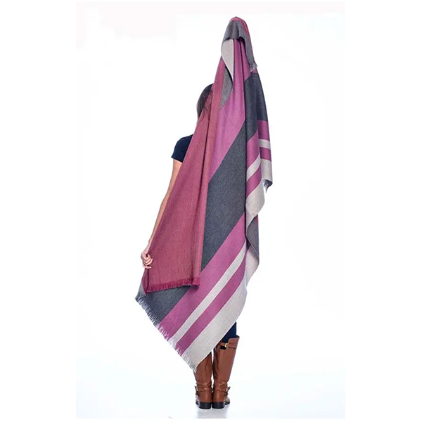 Alpaca Reversible Throw-Sangria
