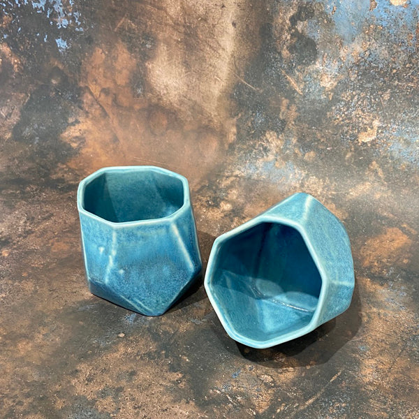 Small Chisel Cup ~ Teal
