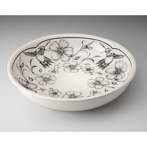 Small Pasta Bowl Hummingbirds