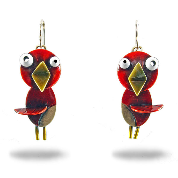 Songbird Earrings Red