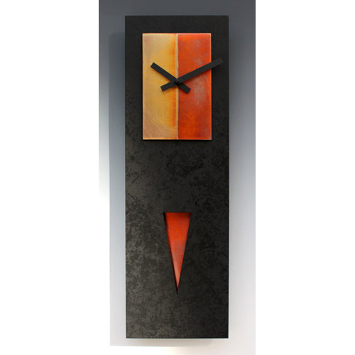 Spike Pendulum Black/Copper Clock