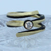 Eclipse Spiral Band with .25ct Cognac Diamond