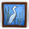 Egret Tile by Jennifer Stas, 5.5"