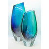 Seafoam Triangular Vase with Angled Lip - 12"
