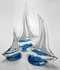 Glass Sailboat Sculpture