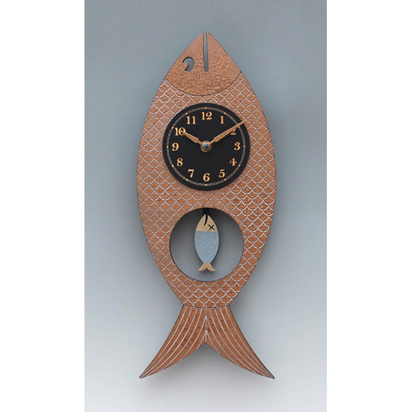 Wanda Fish Clock - Copper