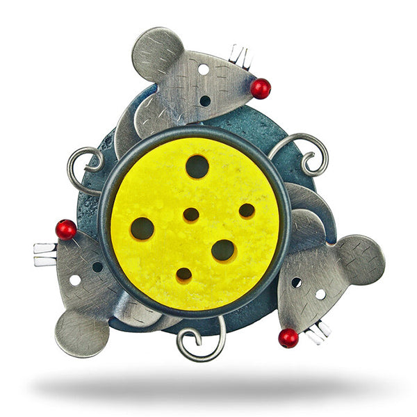Wheel of Cheese Pin