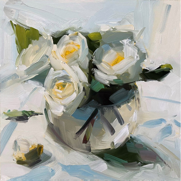 White and Yellow Roses
