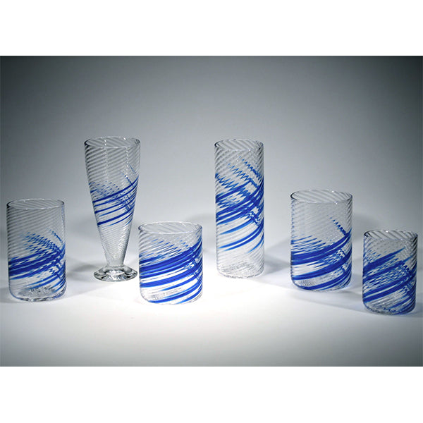 Blue Stripe Drinking glasses