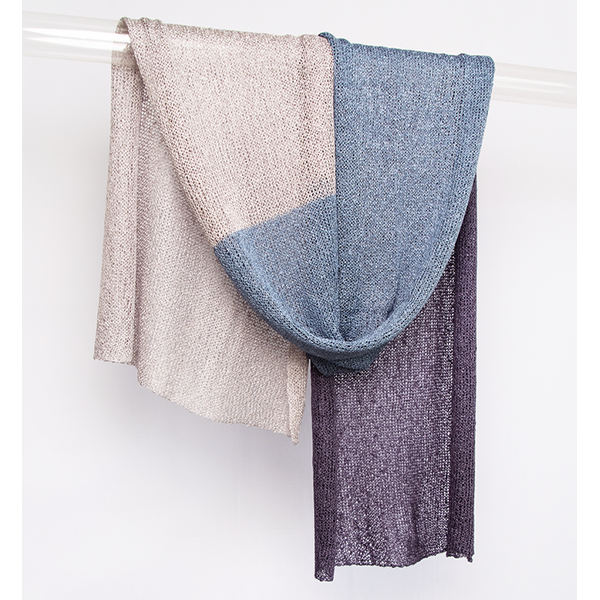 Rayon Scarf - Chrome/Blue Mineral