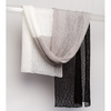Rayon Scarf - Cream/Chrome/Black