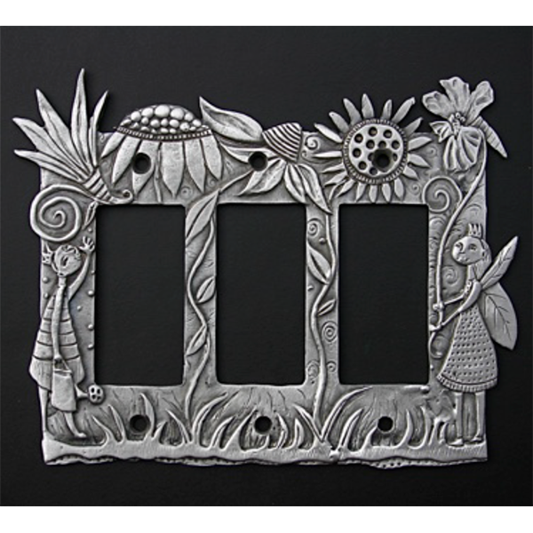 Fairy Garden dimmer switchplate