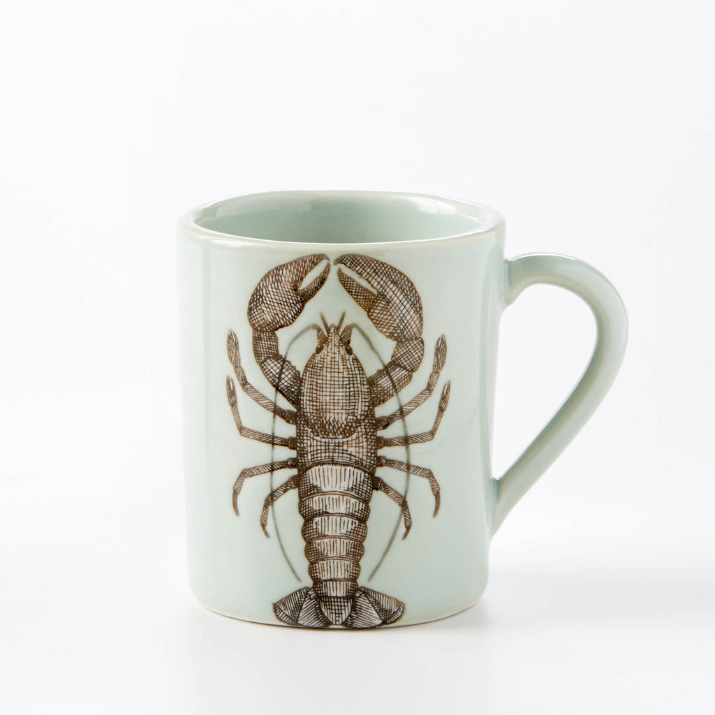 Large Mug: Celadon Lobster