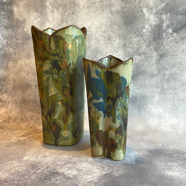 Cloud Vase & Lotus Edge Cylinder Vase