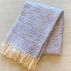 36"x50" Handwoven Cotton Lap Blanket - Lavender