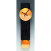 Narrow Pendulum Clock - Black & Copper