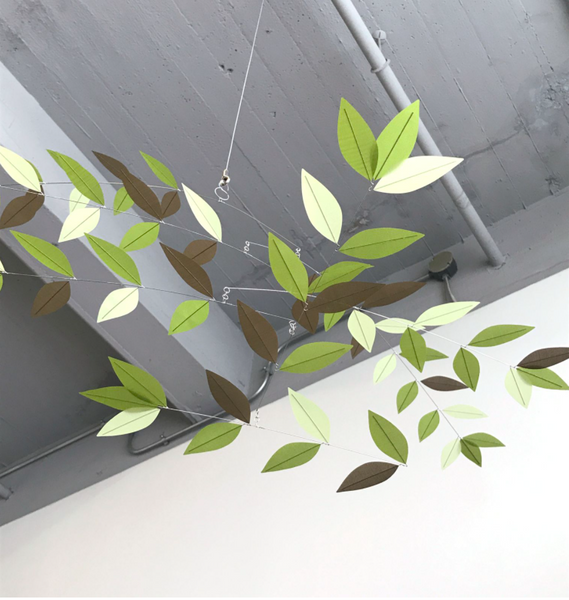 Stylized Leaf Mobile - Original Leaf