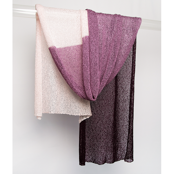 Rayon Scarf - Pink Rose/Lilac/Purple