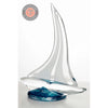 Glass Sailboat Sculpture