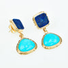 Sleeping Beauty Turquoise & Lapis Earrings