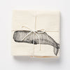Flour Sack Towel/Whale  30x30